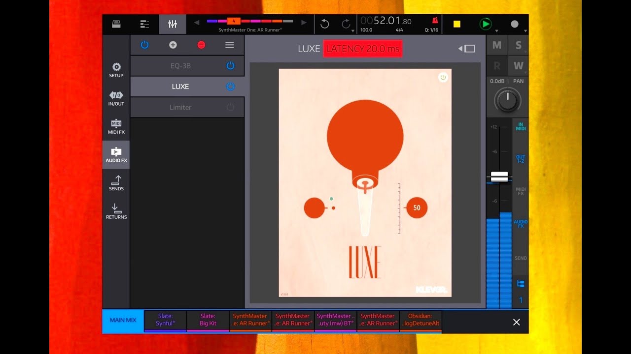 LUXE Audio Enhancer by Klevgrand - AUv3 - Demo & Tutorial for the iPad