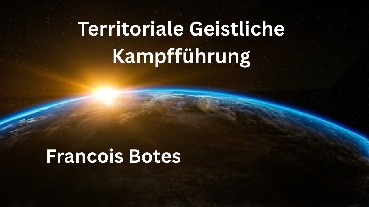 Territoriale Geistliche Kampfführung : Francois Botes