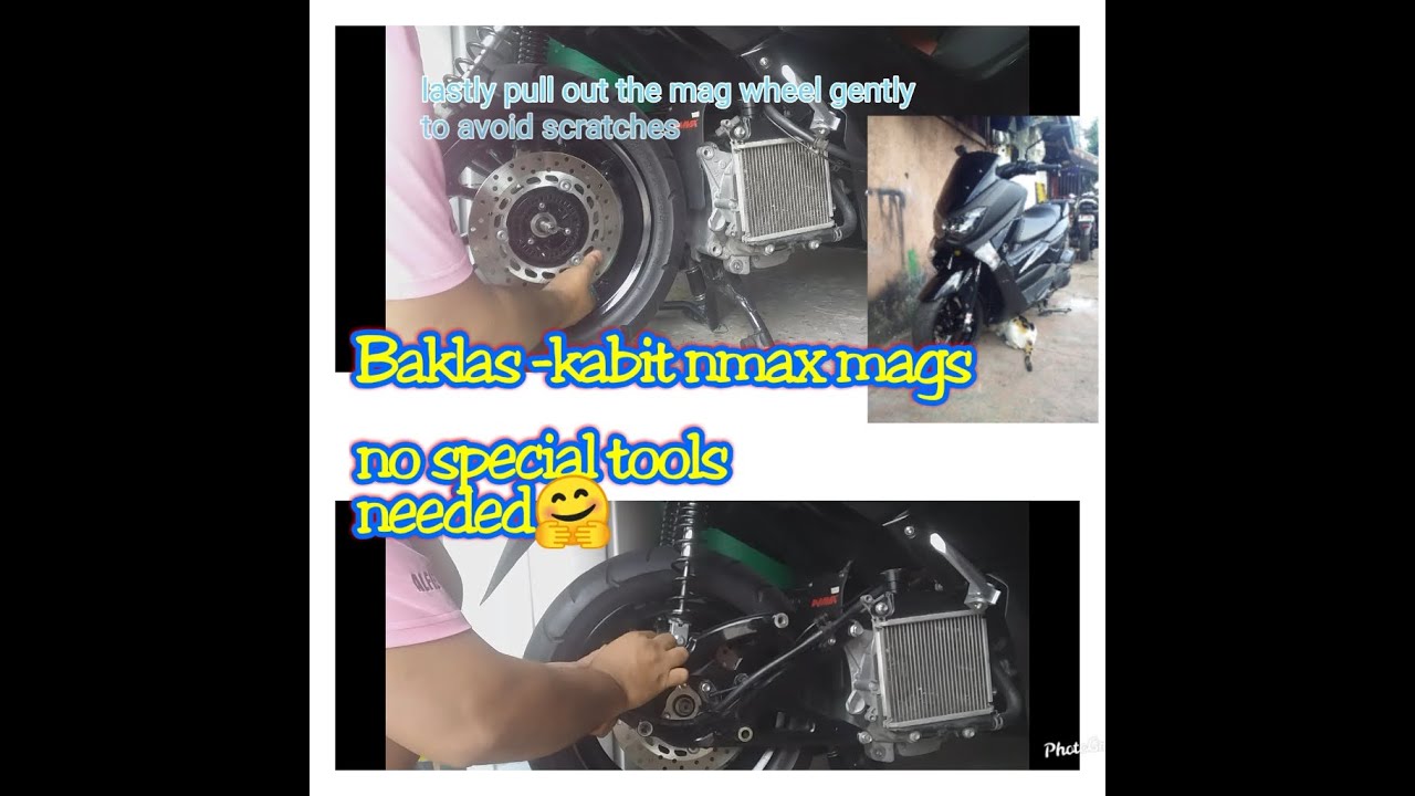 Yamaha nmax: BAKLAS KABIT NG REAR MAGS / HOW TO REMOVE MAGS SWING ARM PIPE OF NMAX