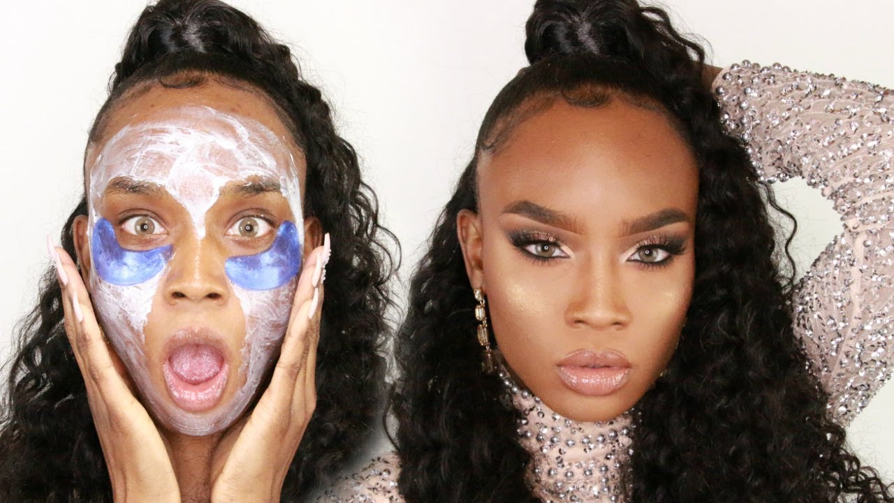PROM MAKEUP TUTORIAL | CHAMPAGNE GOLD CUT CREASE | Destiny Lashae Makeup
