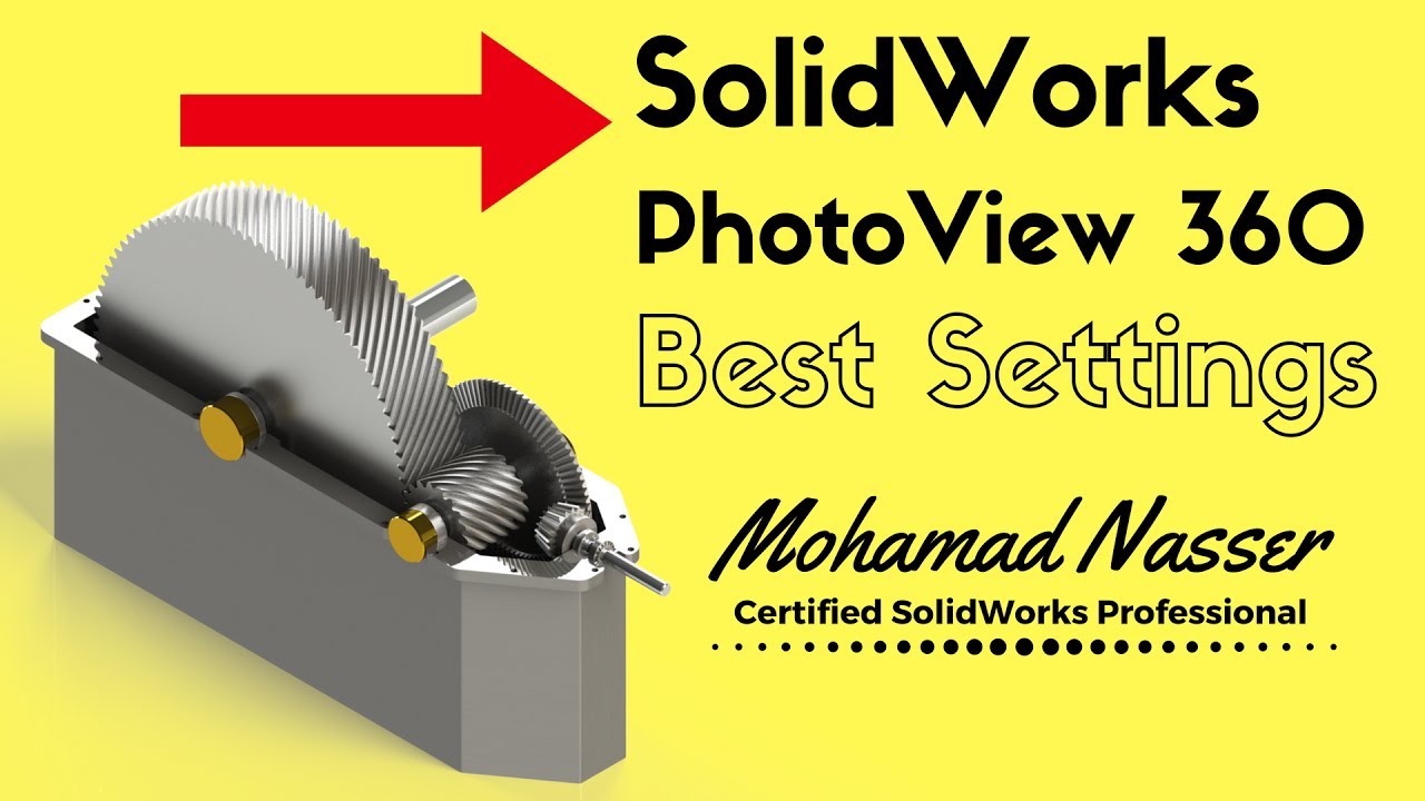 SolidWorks PhotoView 360: Adjusting settings for best quality