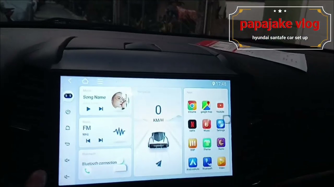 Hyundai santafe android head unit instalation