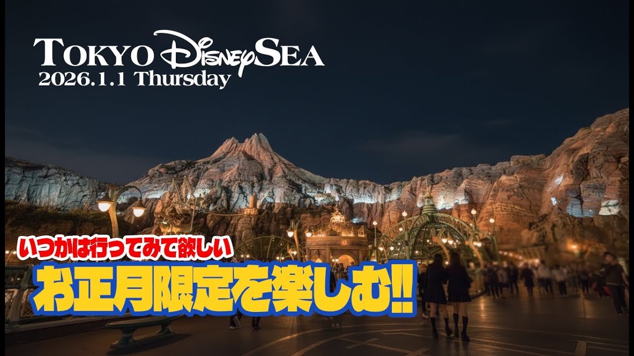 東京ディズニーシー 2026.1.1 の様子 Vo.3  |  Today&rsquo;s Tokyo DisneySea on January 1, 2026 : Part 3