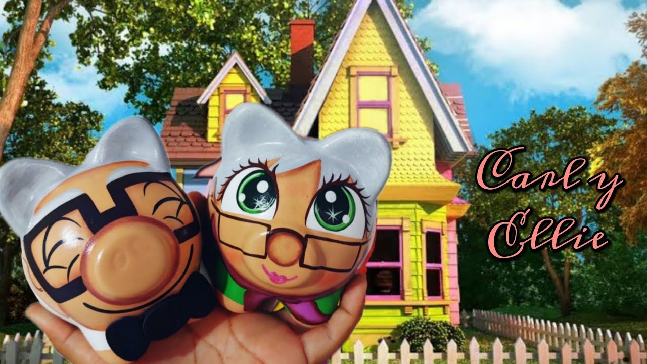 Cochi Abuelitos | Cochinitos personalizados de Carl y ellie 🐷.