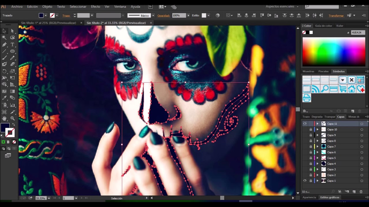 Vectorizando imagen en illustrator