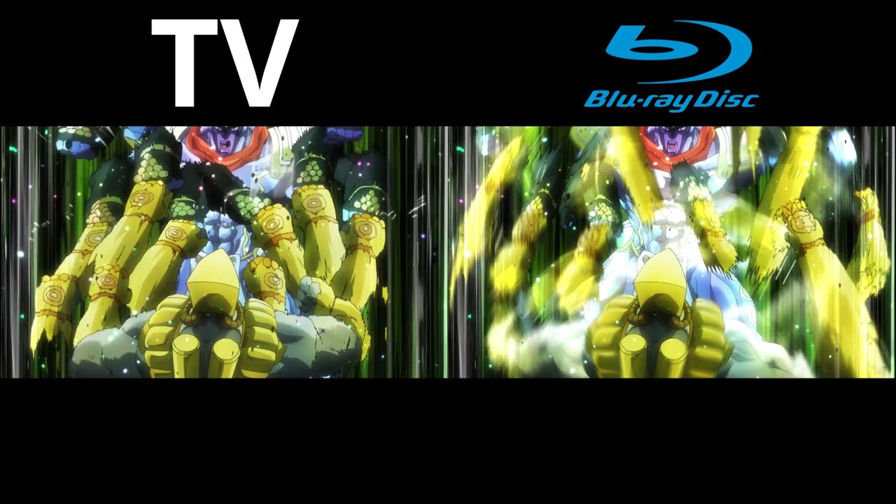 JJBA Part 3 Ep 46 TV vs Blu ray