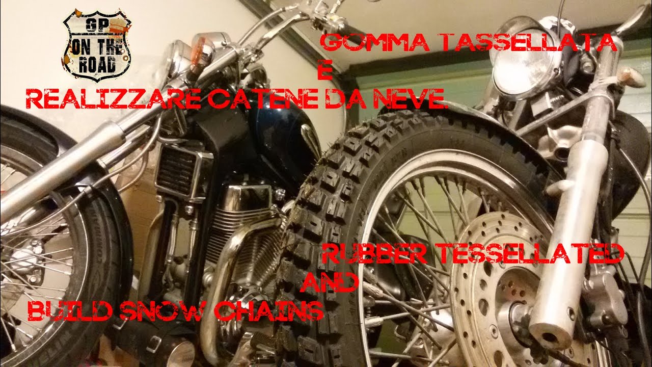 Come Costruire le Catene da Neve,inverno in Moto. How to Build Snow Chains (Elefantentreffen)