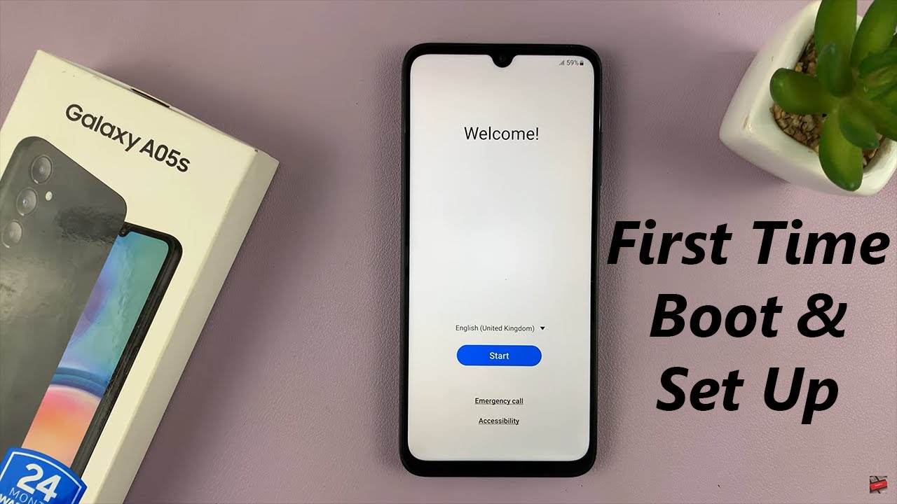 Первая загрузка и настройка Samsung Galaxy A05s