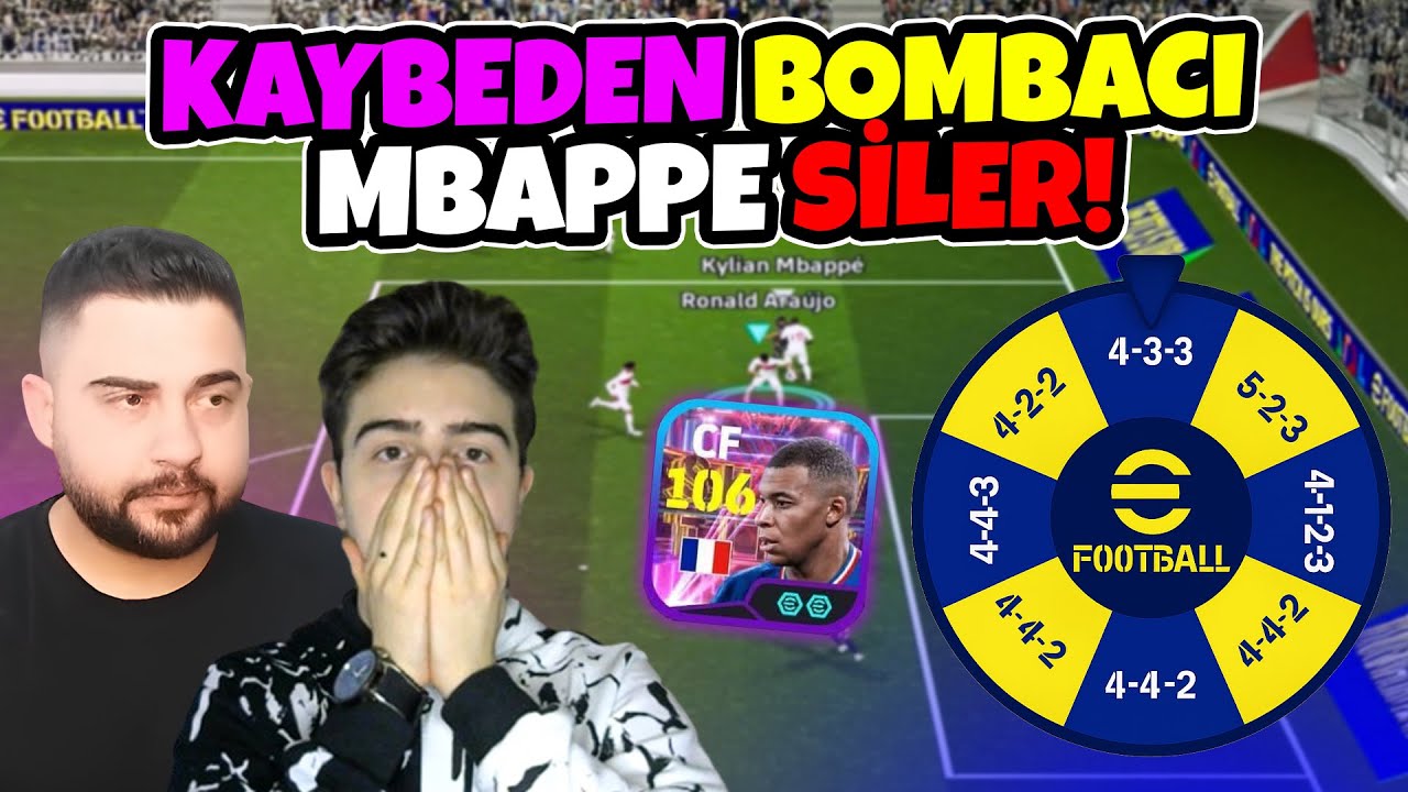 KAYBEDEN 106 BOMBACI MBAPPE SİLER ama DİZİLİŞLERİ ÇARK SEÇER! VİDEOYU TERK ETTİM! eFootball Mobile