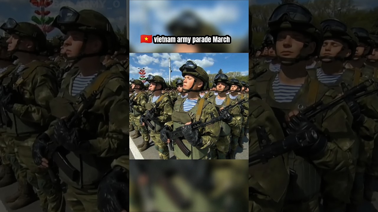 Iron Discipline on Display | Vietnam Army Parade March 🇻🇳 #vietnam #army #military #shorts