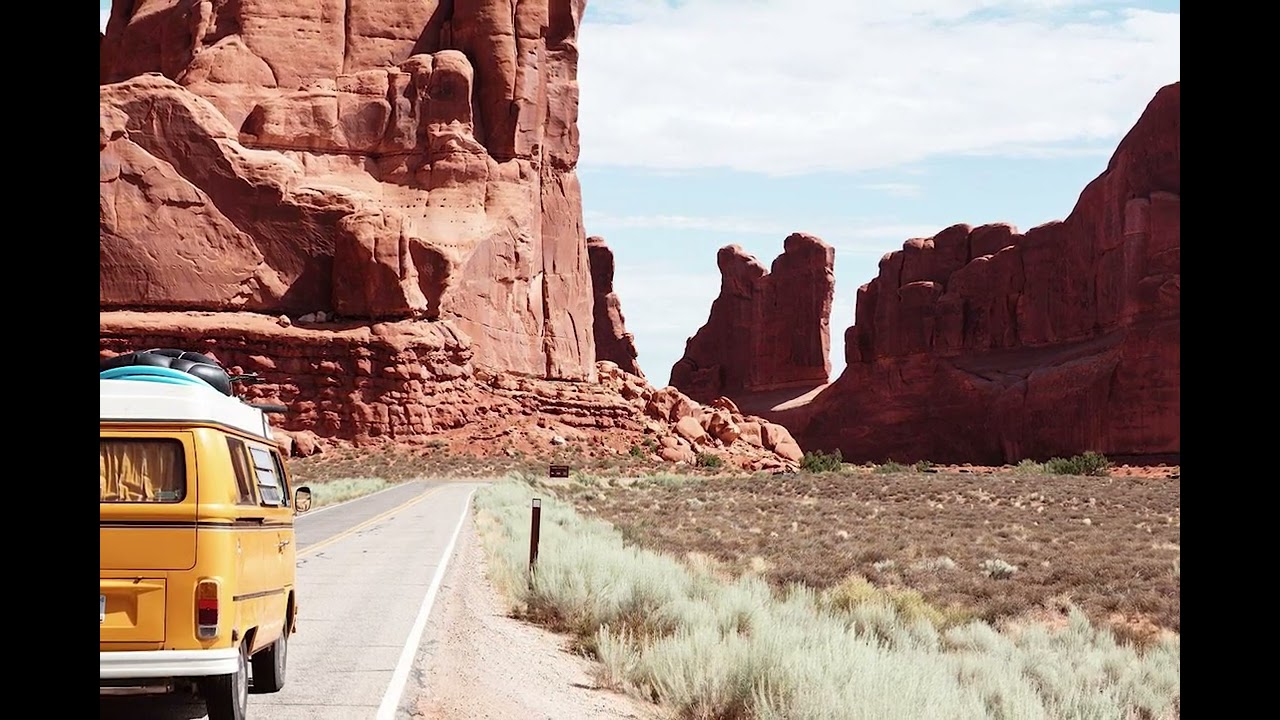 Desert People - fun, upbeat travel background music track; vacation, journey, cross-country trip