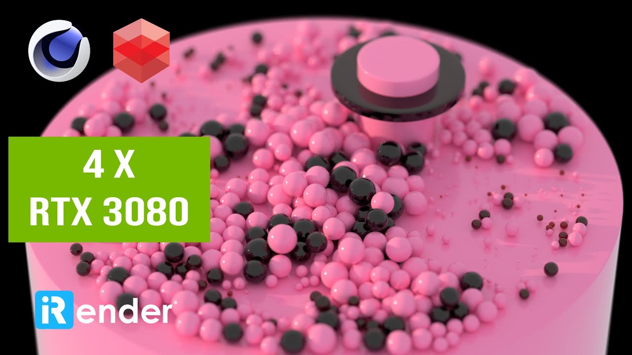 Redshift Render Farm for C4D | Cinema 4D & Redshift Render with 4 x RTX 3080 | iRender
