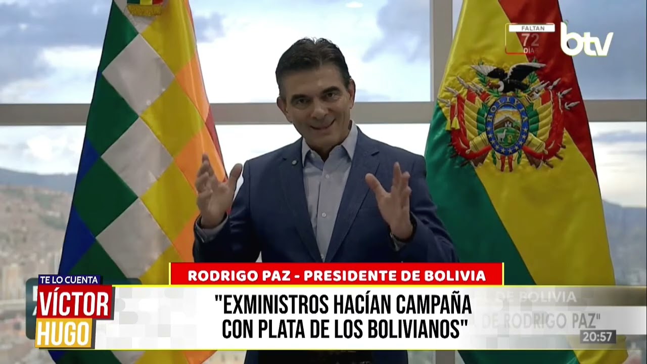 PAZ ANUNCIA PAQUETE DE LEYES DESPUÉS DE LAS SUBNACIONALES 