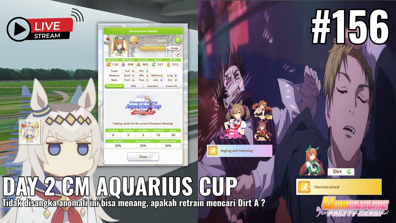 🔴 [LIVE] DAY 2 CHAMPION MEETING AQUARIUS CUP - ANOMALI HIJAU BISA WIN ?? | UMA MUSUME : PRETTY DERBY