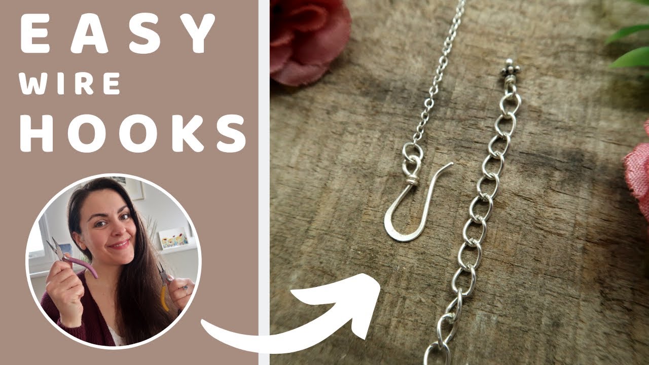 Make an EASY hook clasp for jewelry making
