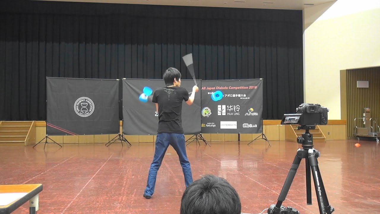 All Japan Diabolo Competition 2018 2diabolo bearing 1st Hiroki Kamei