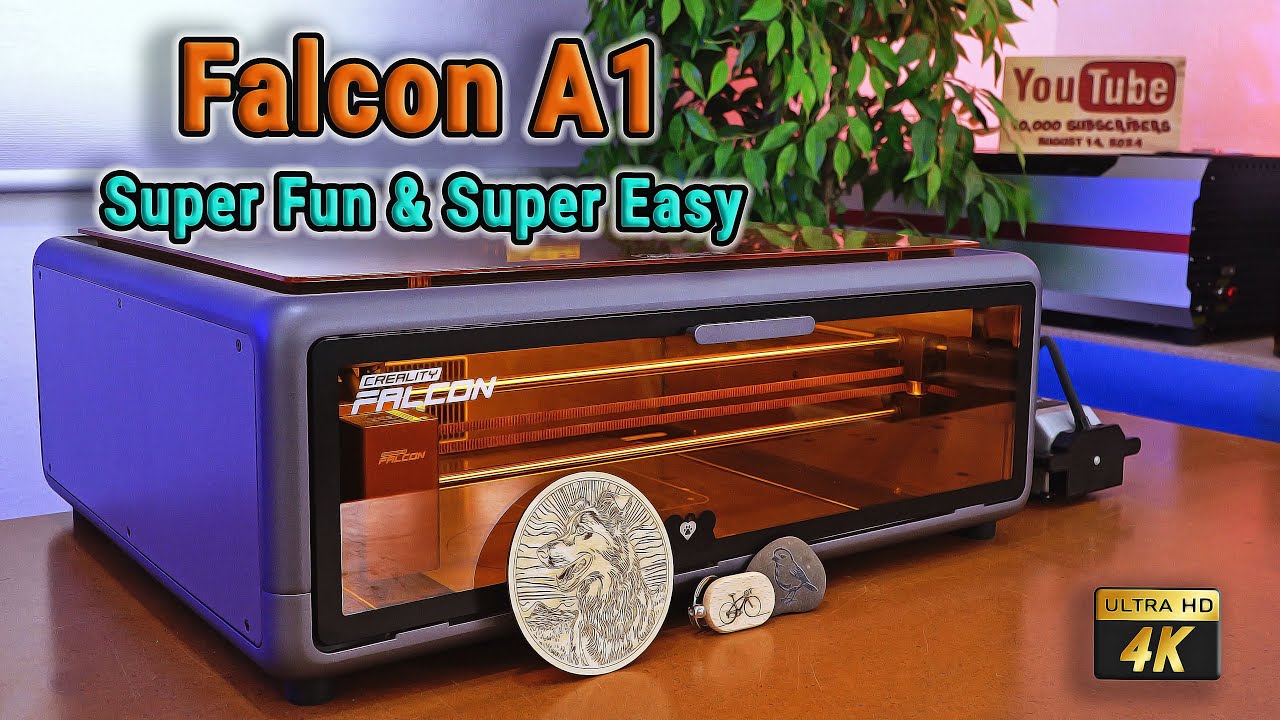 Falcon A1 Project- Super Fun & Super Easy #creality #falcona1 #laser