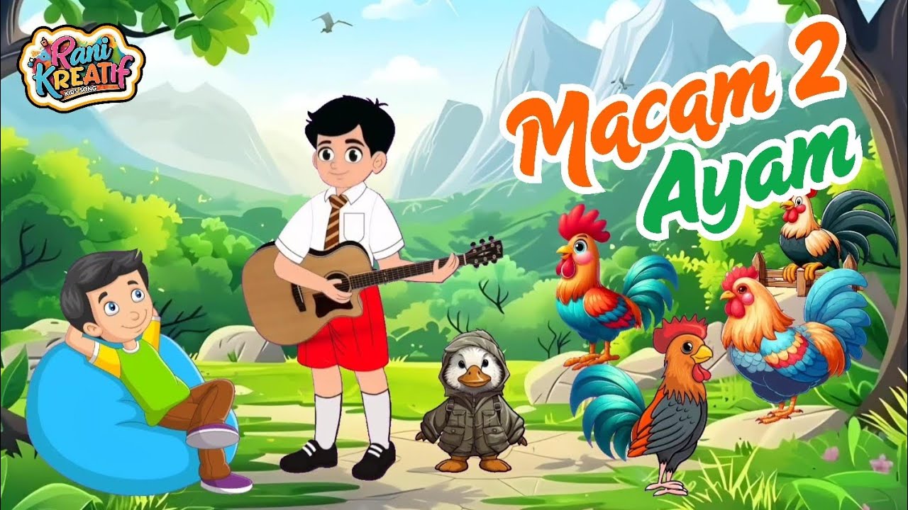 Macam-Macam Ayam | Lagu Anak Edukasi Hewan | Ayam Bangkok, Ayam Kampung, Ayam Kate dan Ayam Lainnya