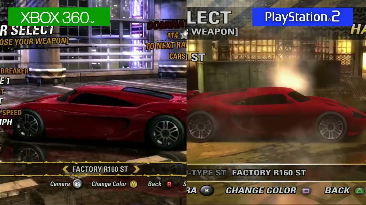 Burnout Revenge | Graphics Comparison | PS2 vs XBOX 360