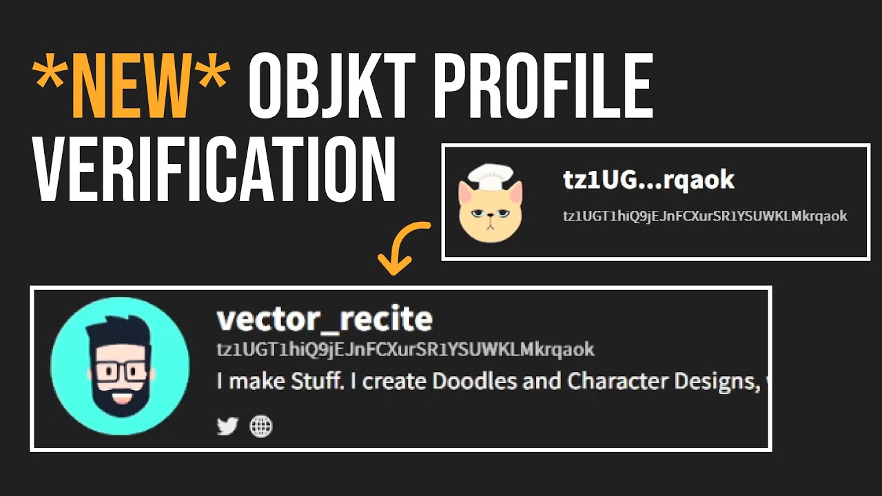 How to setup OBJKT profile | Tezos tzprofiles verification