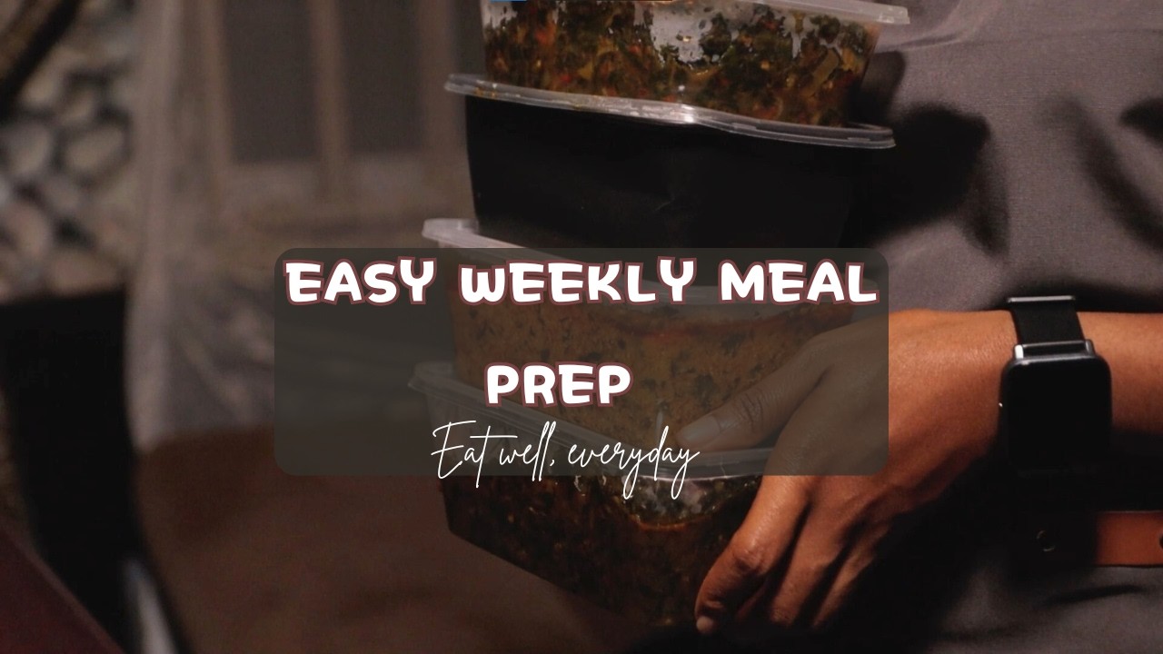 Easy Weekly Meal Prep Guide | 4 Nigerian Soups + 1 Sauce for the Week