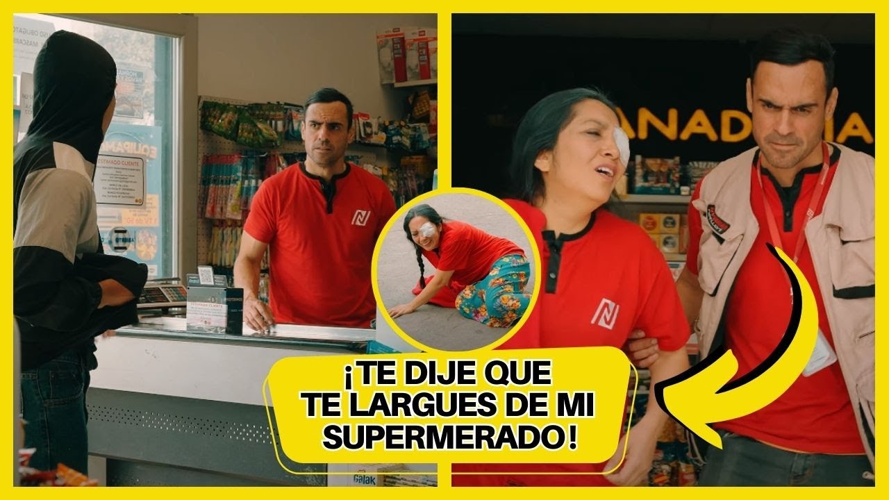 Jovencito entro a robar a este supermercado para defender a su mama de este mal hombre. #reflexion