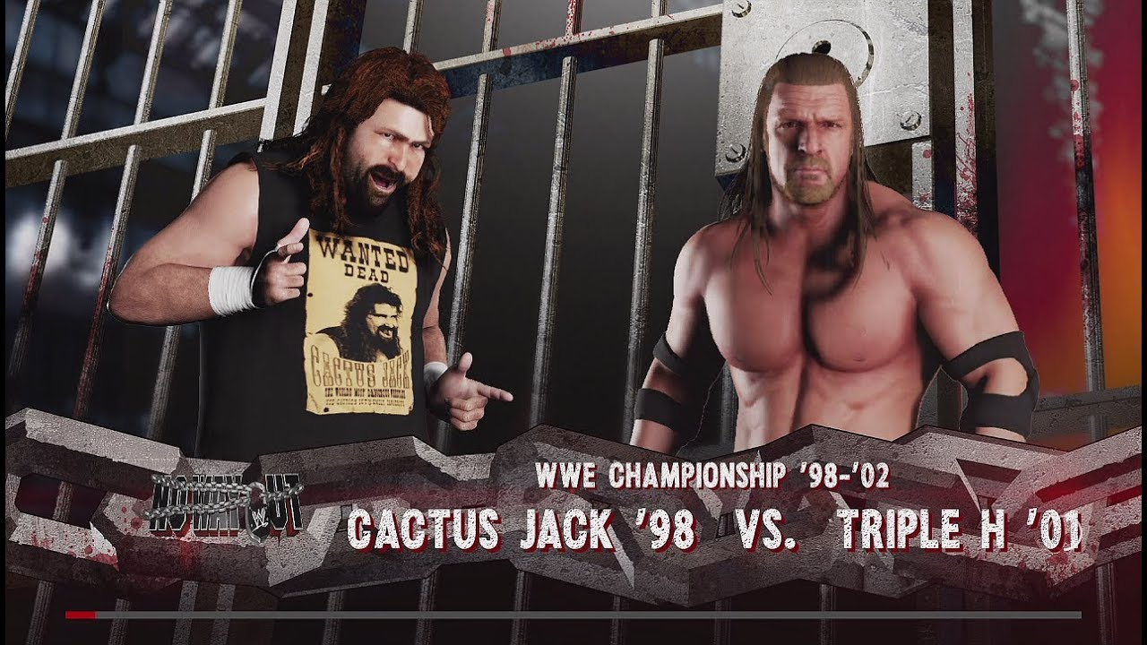 WWE 2K18 (PS4) Triple H vs Cactus Jack Hell in a Cell No Way Out 2000