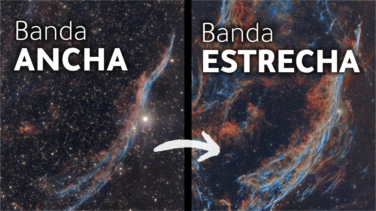 Filtros de BANDA ANCHA vs BANDA ESTRECHA en nebulosas de emisión