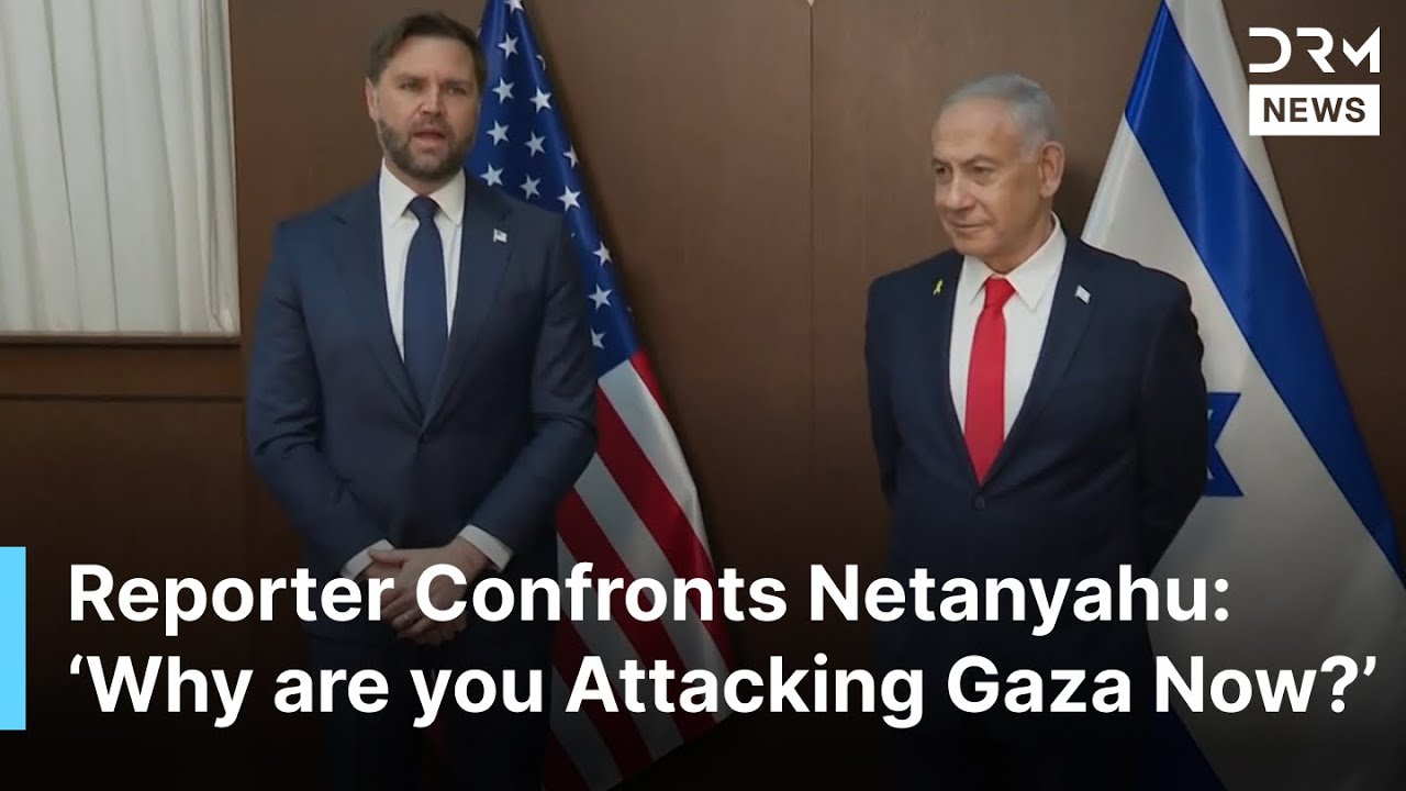 “Why Is Israel Attacking Gaza Now?” — Reporter Questions Netanyahu During Briefing with JD | AC1B