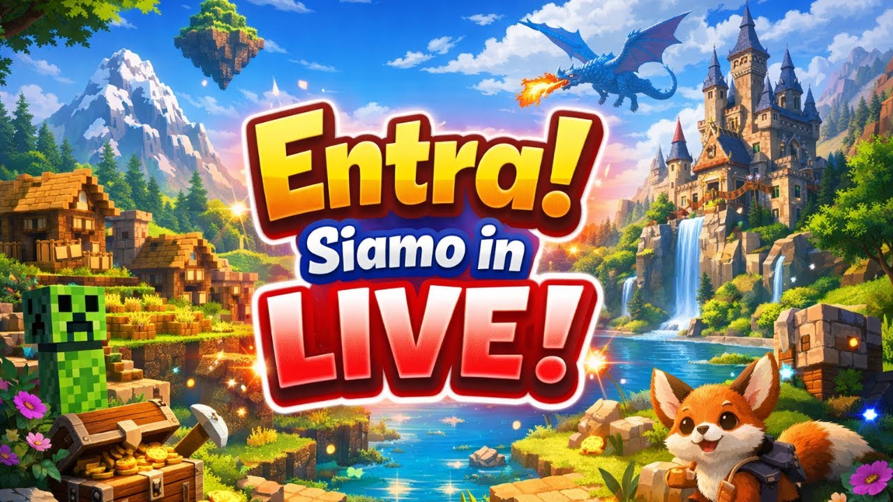 Hytale e Minecraft in LIVE!!!🎆🎇  