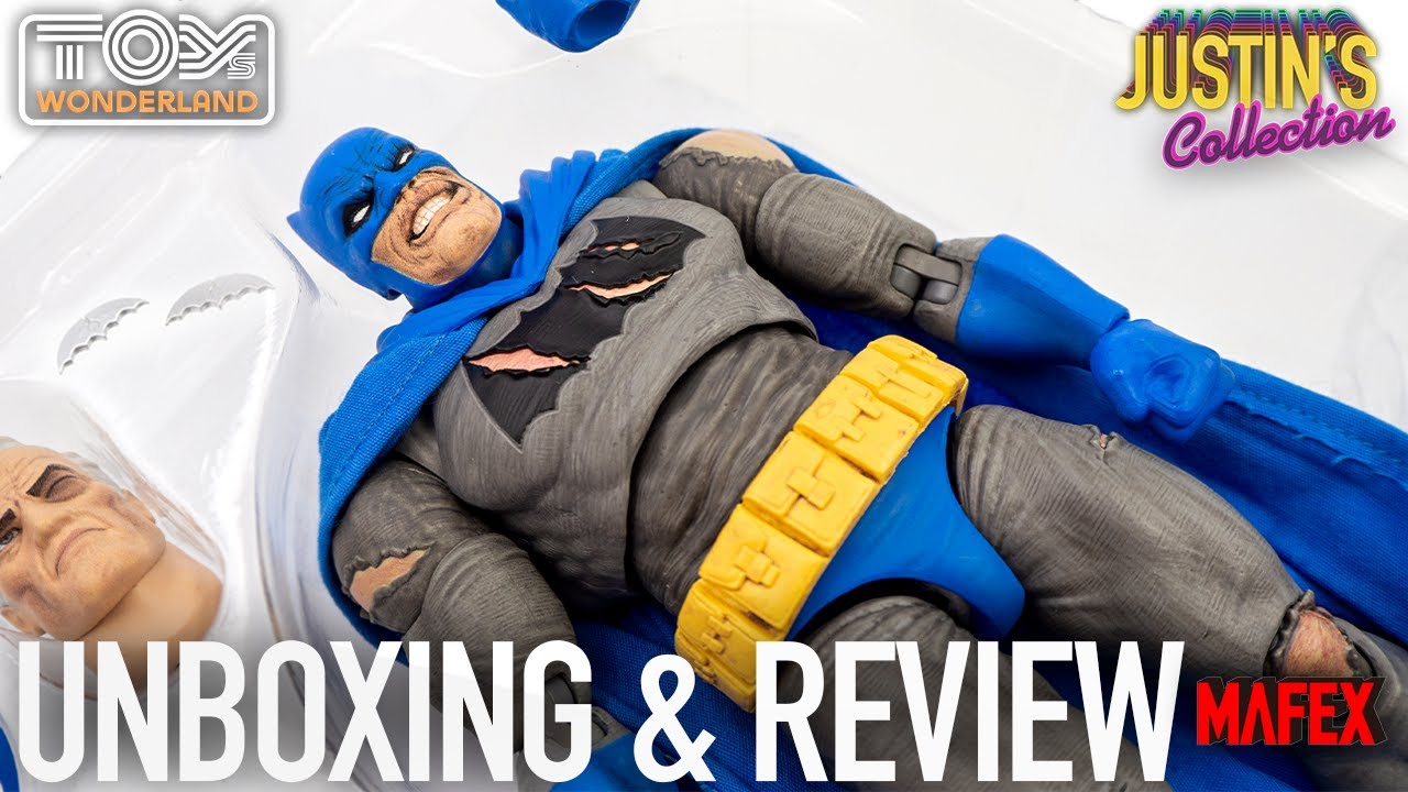 Mafex Batman Triumphant The Dark Knight Returns Blue Suit Unboxing & Review