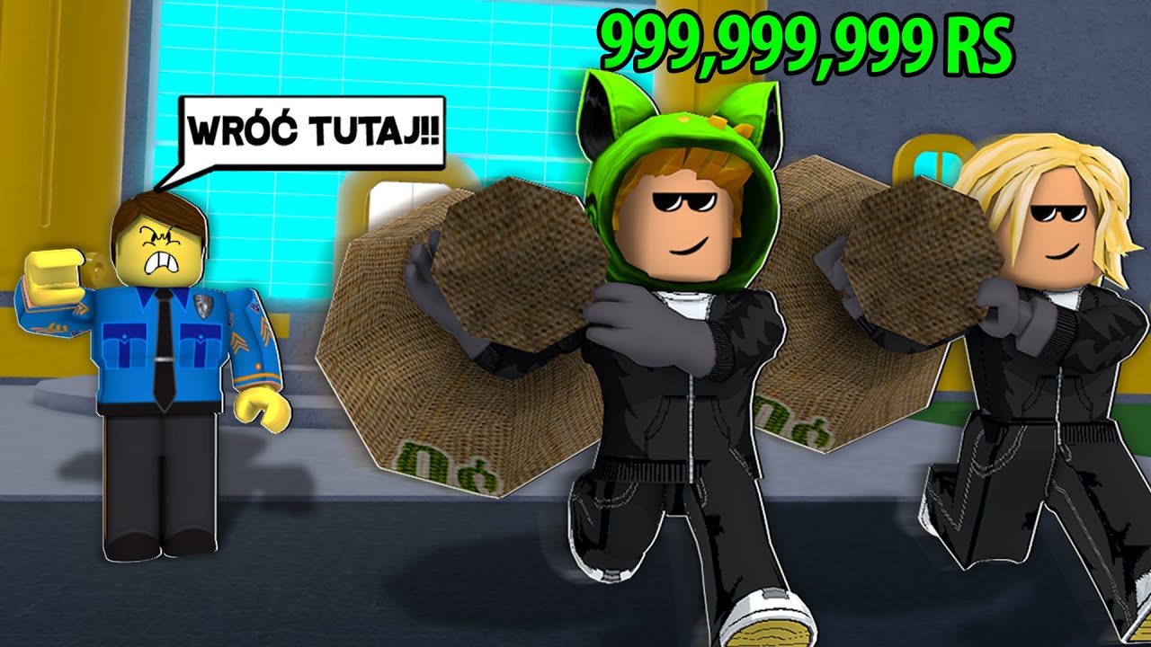 UKRADLIŚMY 999,999,999 ROBUX Z BANKU W ROBLOX!