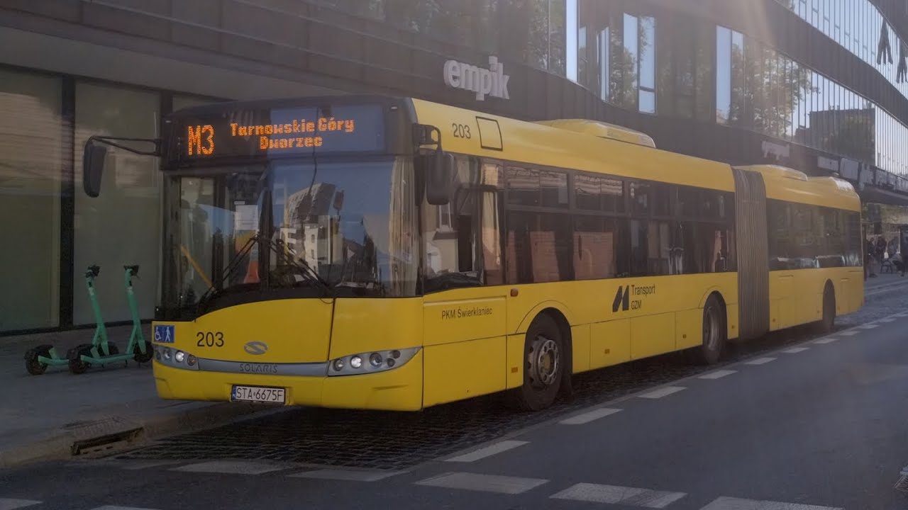 Solaris Urbino 18 III #203 - PKM Świerklaniec (Przejazd, M3) ♪ Wentylator ♪