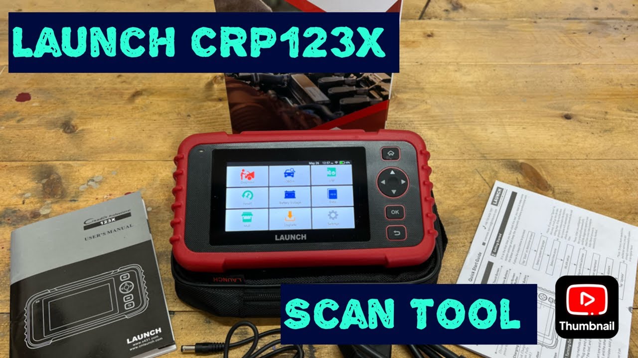 Launch CRP123X Scan Tool Unboxing And Review