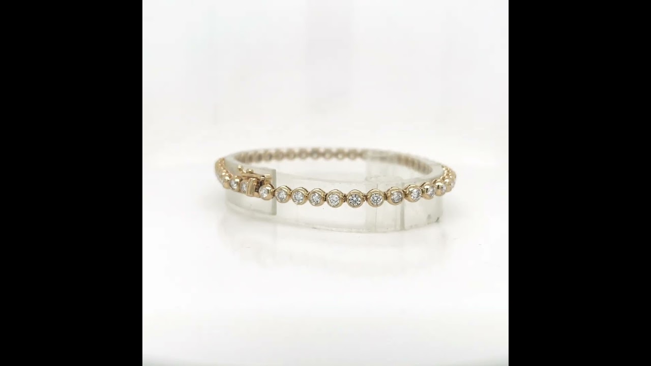 14Kt Yellow Gold Lab Diamond Tennis Bracelet                                71594