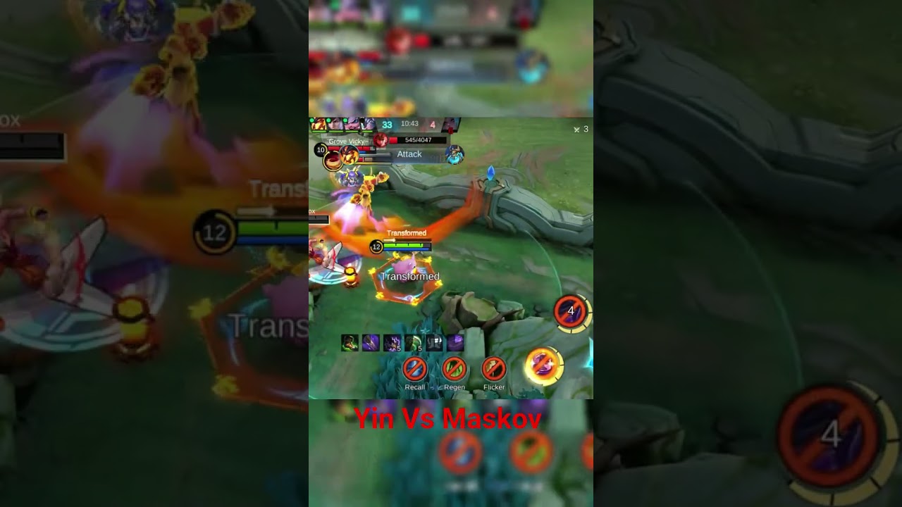 Yin Vs Maskov🤔🤔🤔 Moba legends: 5V5! #mlbb  #mobilelegends  #short #mobalegend
