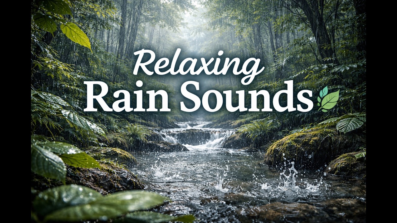 🌧️🌧️ 1 Hour 40 Minutes of Relaxing Rain Sounds for Sleep | Deep Rain Ambience