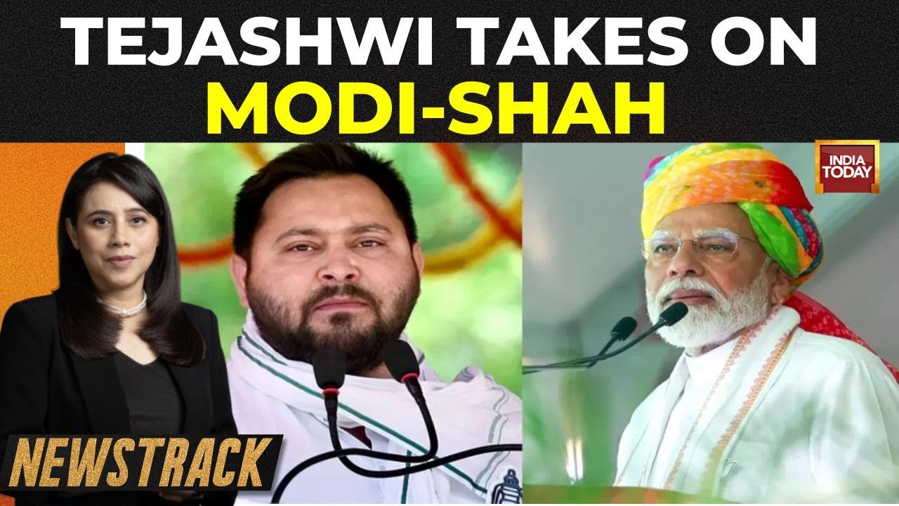 Bihar Ablaze: Tejashwi Dares 'Outsiders' Shah-Modi, Alleges EC Bias Before Phase 2 Polls