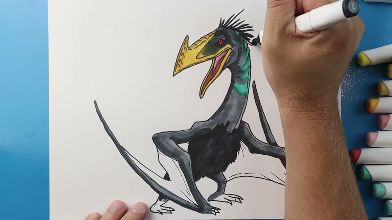 How to Draw a Quetzelcoatlus | Jurassic World: Rebirth