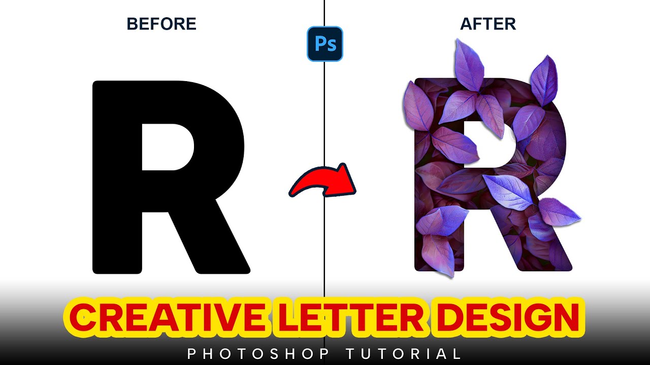 Photoshop Tutorial 2026 Creative Letter Design | Step-by-Step Typography Tutorial 