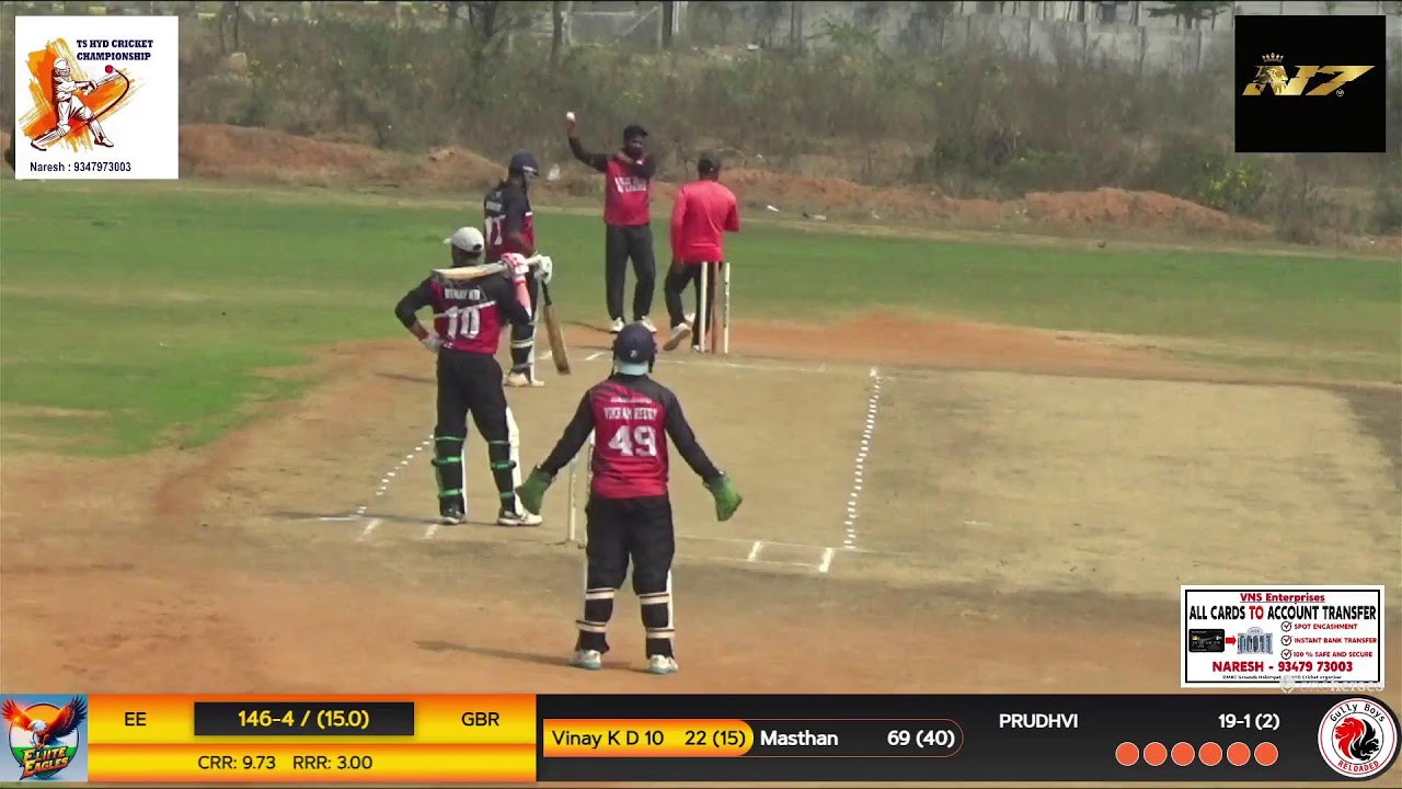 TS HYD Cricket Championship-Season-26 / Elite Eagles vs Gully boys Reloaded / Match No 19