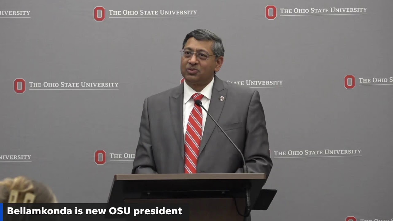 Press conference: Ohio State names Provost Ravi Bellamkonda as new president