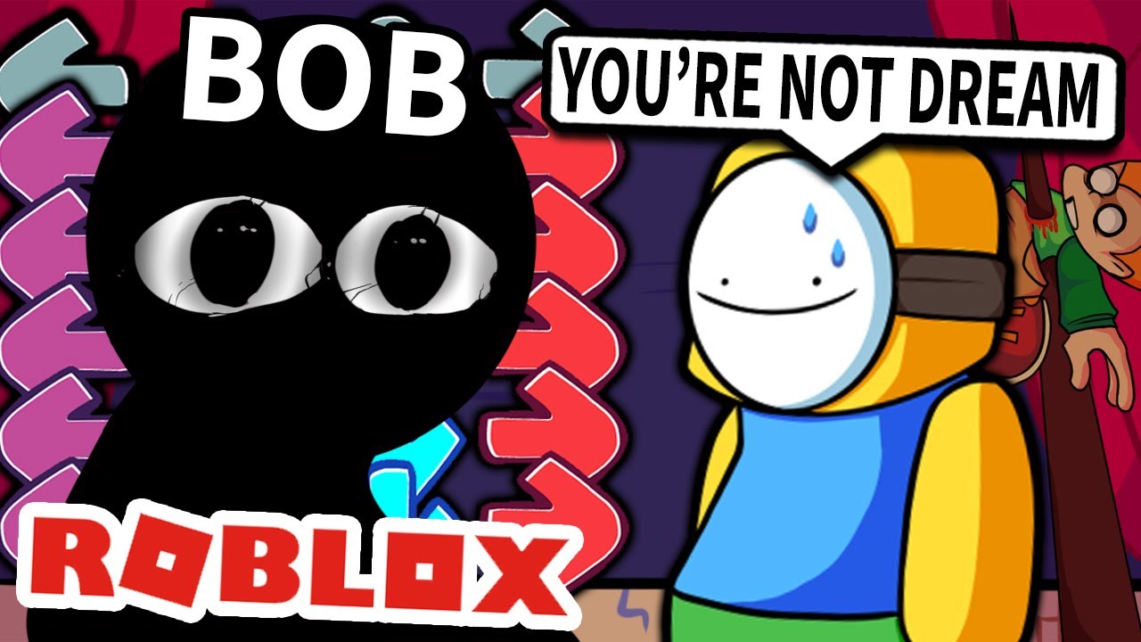 Я притворился Бобом в игре Friday Night Funkin от Roblox