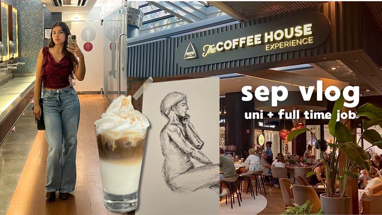 sep vlog 𖤐: uni + full time job (first days, routine and friends)