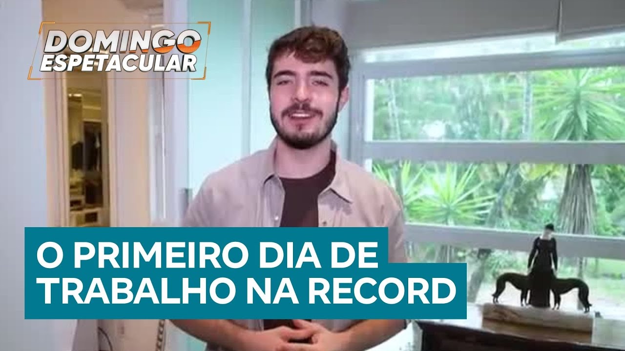 João Liberato estreia na TV e compartilha os desafios ao tornar-se comunicador na RECORD
