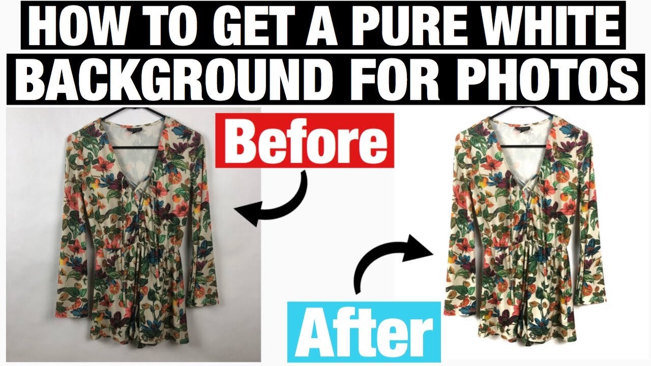 Простой и легкий способ получить ЧИСТЫЙ БЕЛЫЙ фон для фотографий на eBay и Poshmark