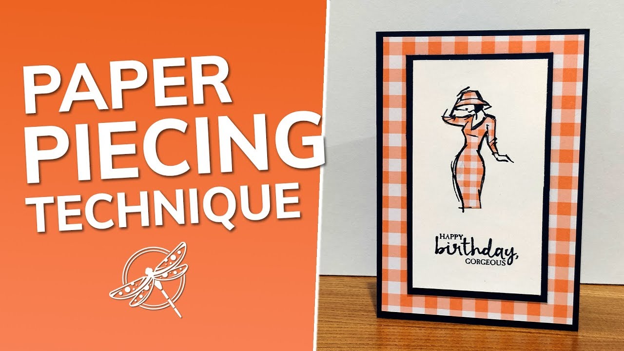 Learn the paper piecing technique and make a fabulous card