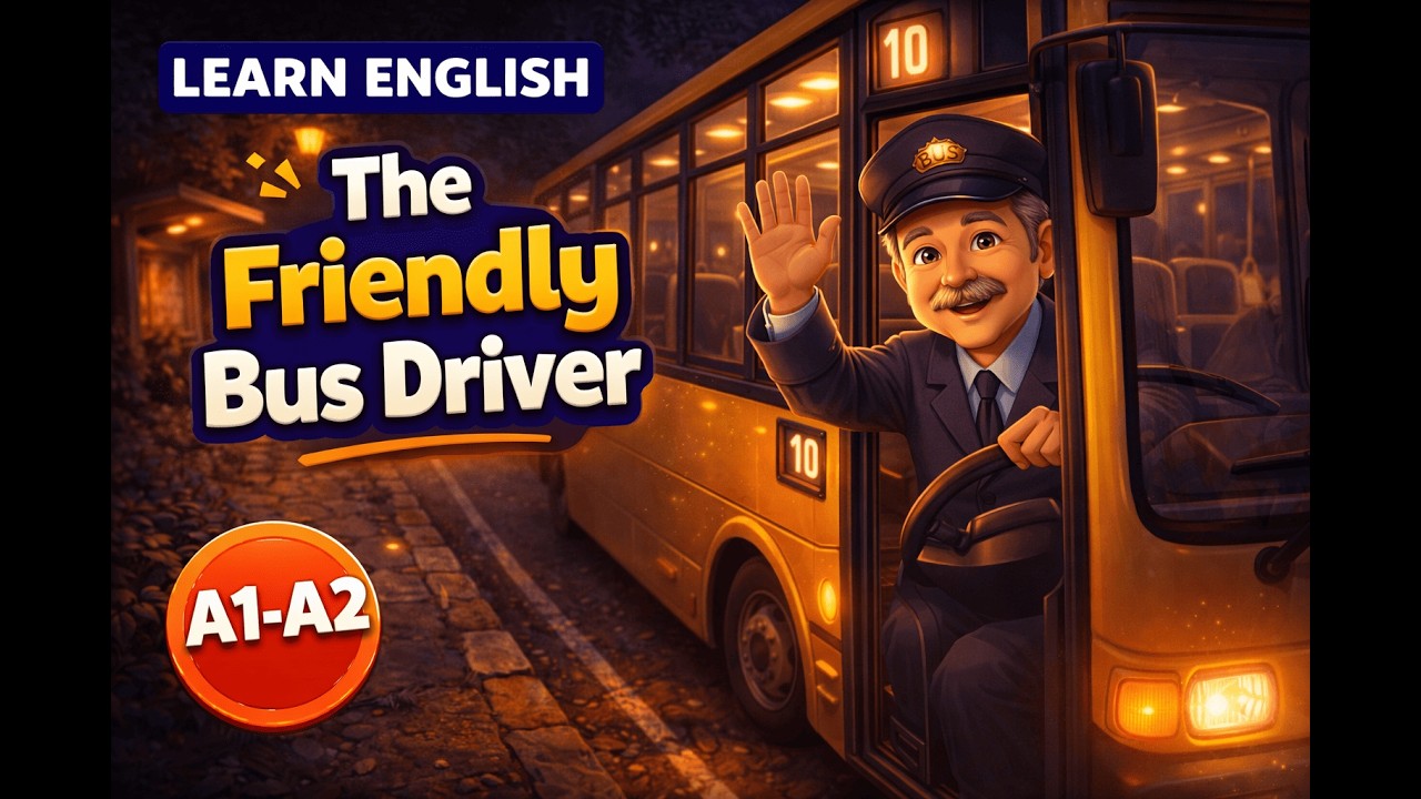 Mr. Henderson: The Kind Bus Driver's Day | A Heartwarming English Story for Practice