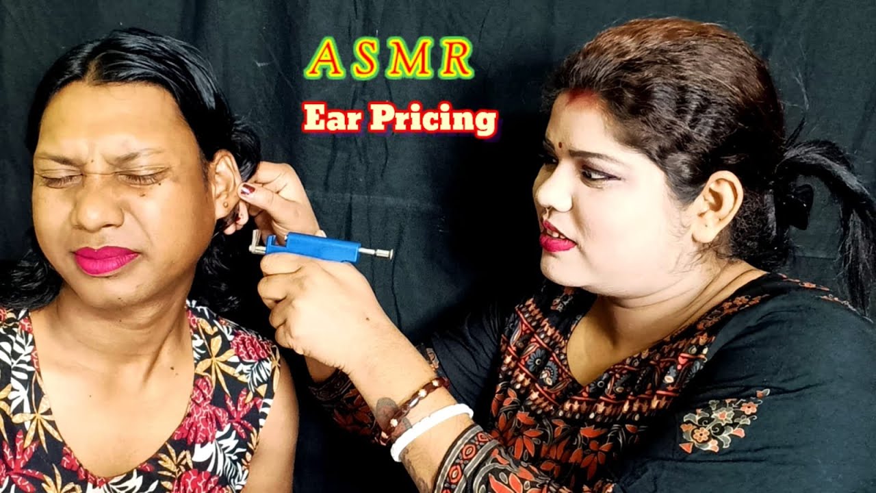 ASMR~ Doing My Elder Brother Ear Piercing|| (Roleplay) @asmrsangi7044 🌹👂 Style of USA