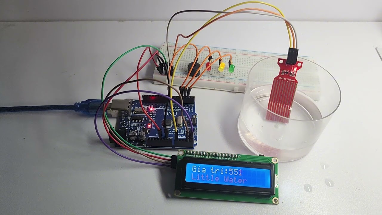 [Lập trình Arduino] Bài 31: Tạo Thiết Bị Đo Mực Nước Thông Minh sử dụng Cảm biến nước Water Sensor